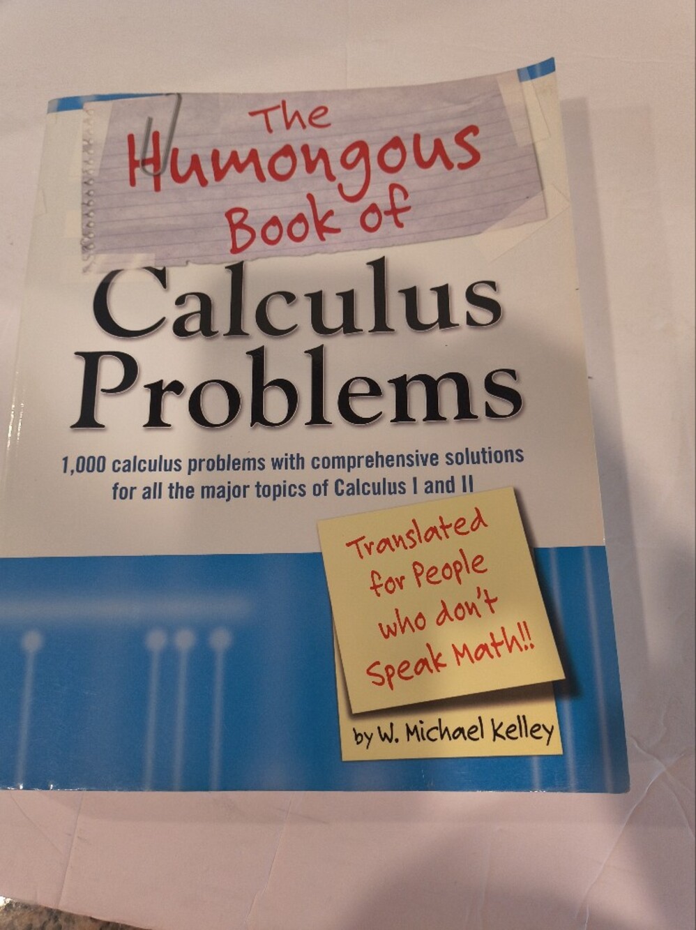The Humongous Book of Calculus Problems by W. Michael Kelley Textbook 2006 ALPHA